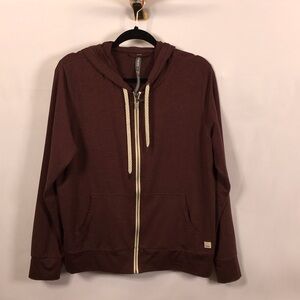 Vuori Women’s Burgundy Halo Performance Zip Up Hoodie 2.0 Size XL